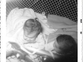 1961 Christmas Zann & Mary Margaret.jpg